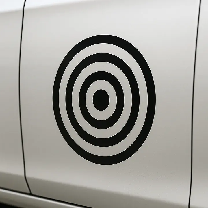 Target Symbol Car Sticker - Master