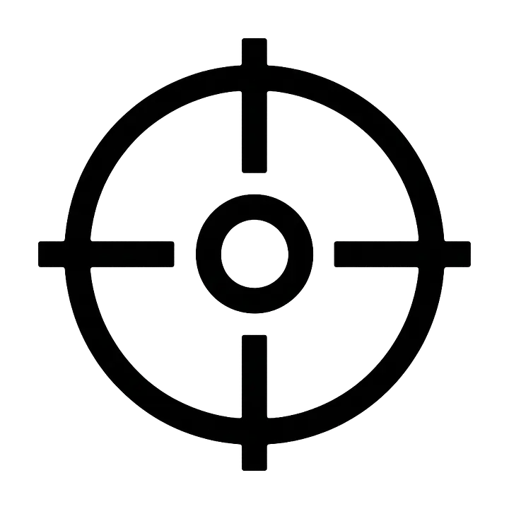 Fadenkreuz Symbol Autoaufkleber - Master