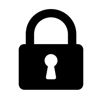 Vorhängeschloss Symbol Autoaufkleber primary image