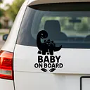 Dino Baby on Board Sticker - Master