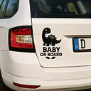 Dino Baby on Board Sticker - Master