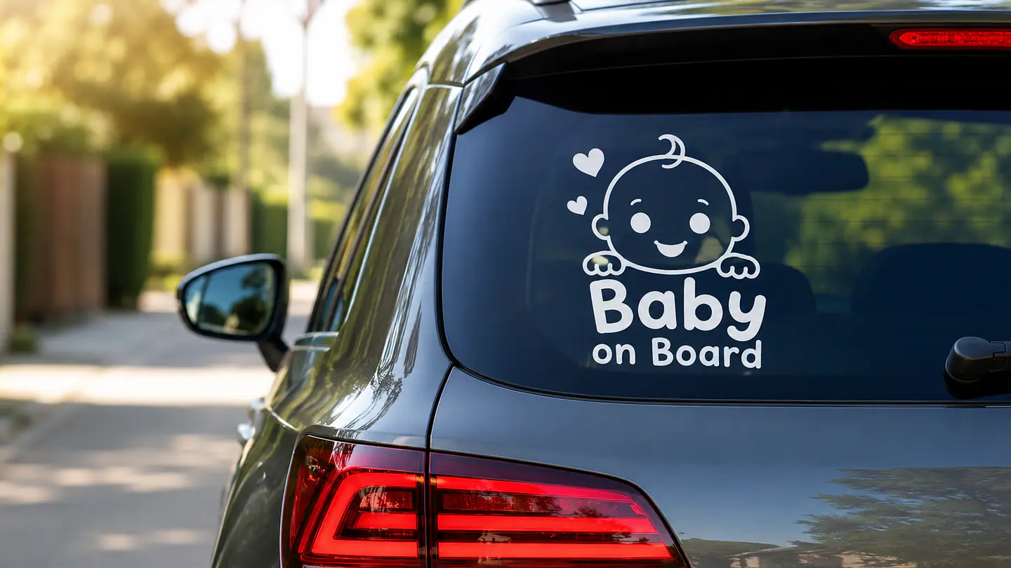 Baby on Board Autoaufkleber für Familien