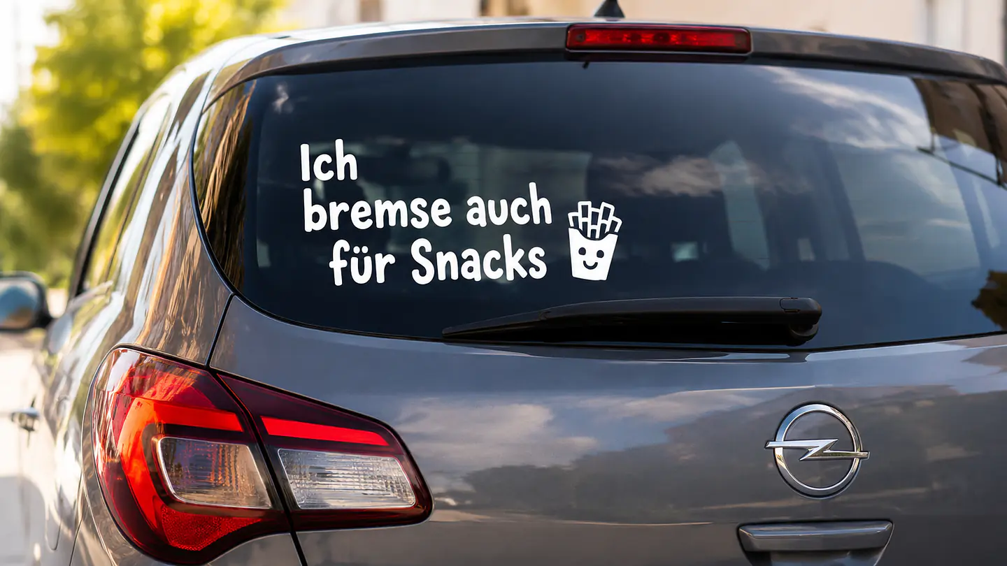 Lustige Autoaufkleber und witzige Sprüche