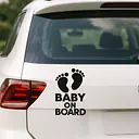 Babyfüße Baby on Board Aufkleber - Master