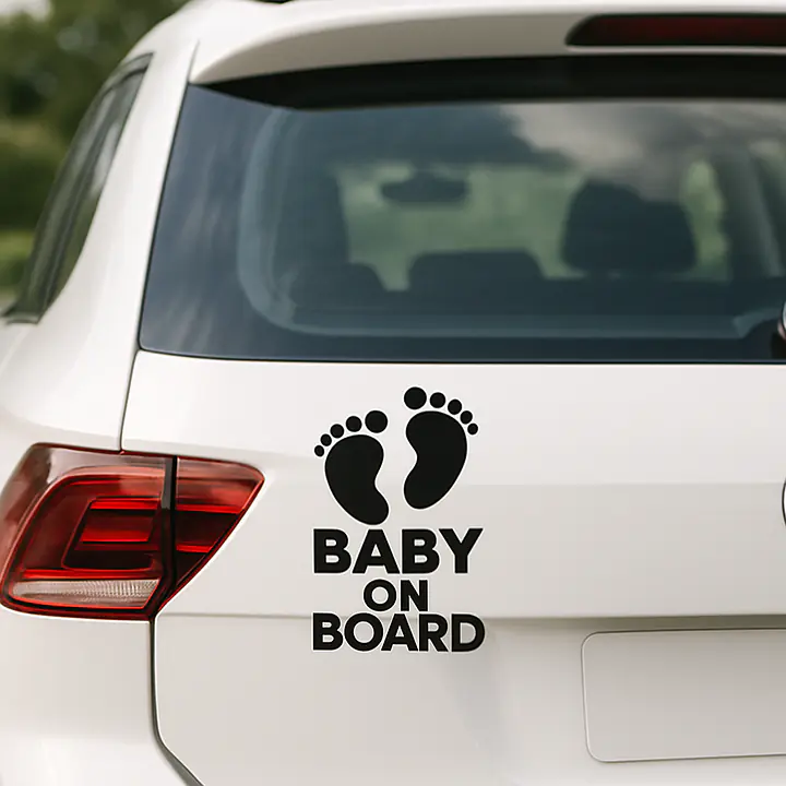 Babyfüße Baby on Board Aufkleber - Master