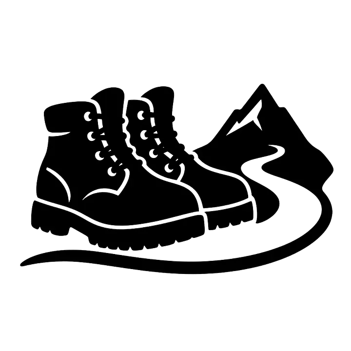 Hiking Boots Camping Sticker - Master