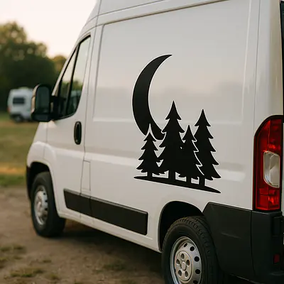 Mondwald Camping Aufkleber secondary image