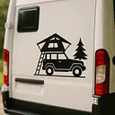 Rooftop Tent Adventure Camping Sticker - Master