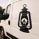 Camping Lantern Camping Sticker - Master