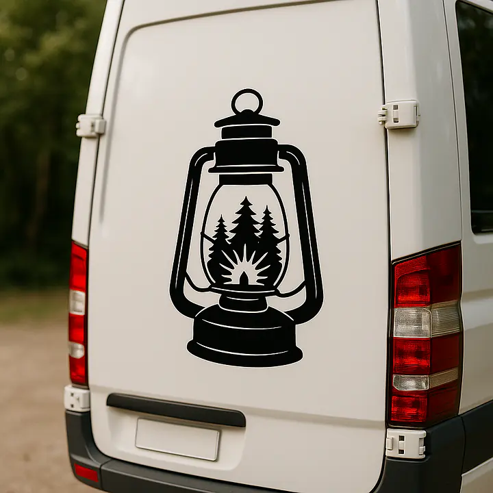 Camping Laterne Camping Aufkleber - Master