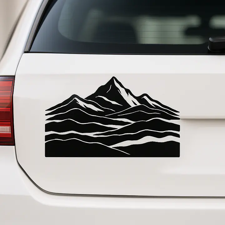 Nebelberge Autoaufkleber - Master