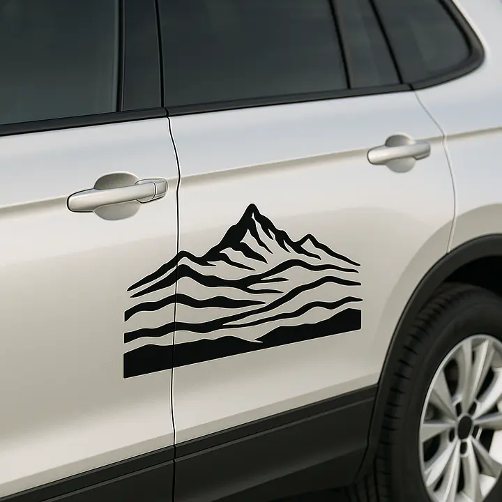 Nebelberge Autoaufkleber - Master
