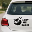 Schlafender Fuchs Baby on Board Aufkleber - Master