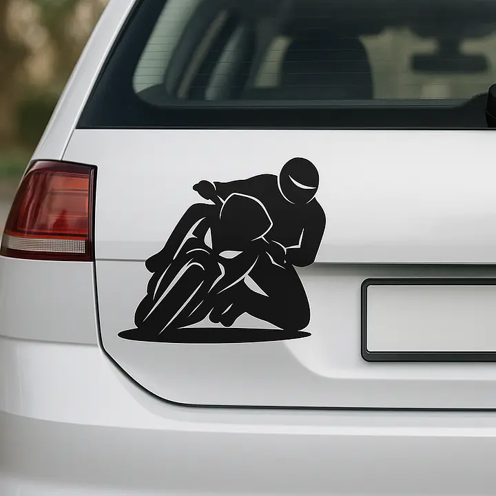 Motorradfahren Hobby Aufkleber - Master