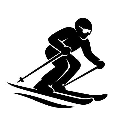 Skifahren Hobby Aufkleber primary image