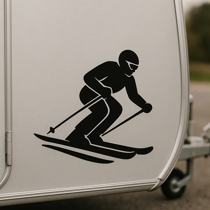 Skiing Hobby Sticker - Master