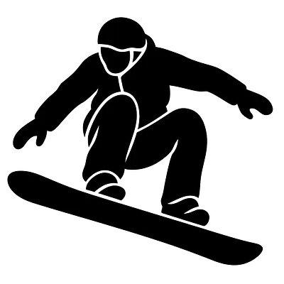Snowboarden Hobby Aufkleber primary image