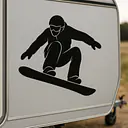 Snowboarden Hobby Aufkleber - Master