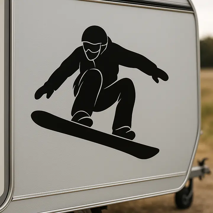 Snowboarden Hobby Aufkleber - Master