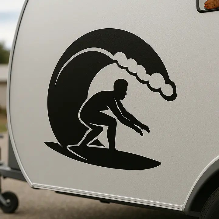 Surfen Hobby Aufkleber - Master