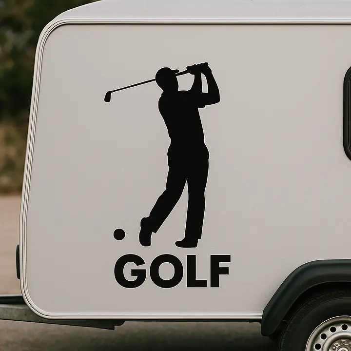 Golf Hobby Aufkleber - Master