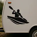Kajakfahren Hobby Aufkleber - Master