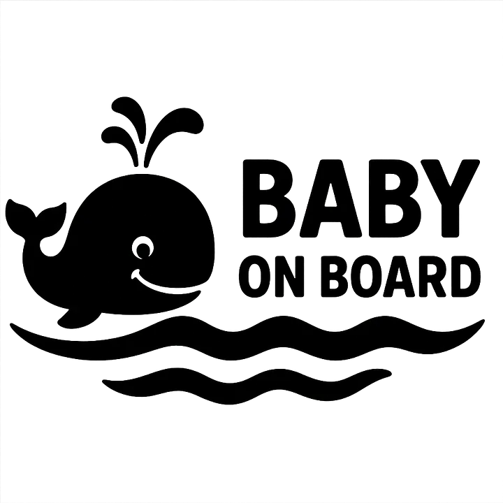 Wal Baby on Board Aufkleber - Master