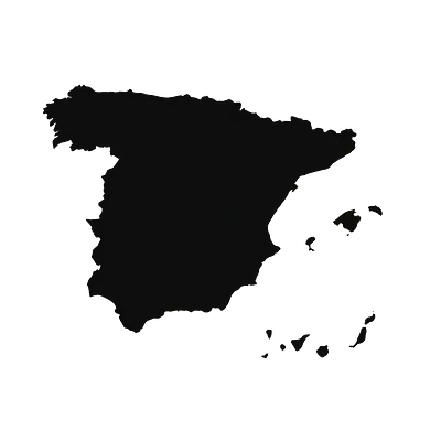 Spanien Länderumriss-Aufkleber für Auto und Camper primary image
