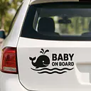 Whale Baby on Board Sticker - Master