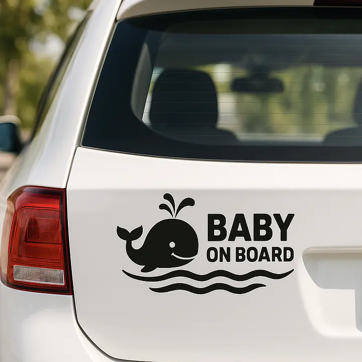 Wal Baby on Board Aufkleber - Master