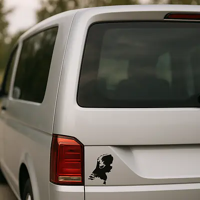Niederlande Länderumriss-Aufkleber für Auto und Camper secondary image