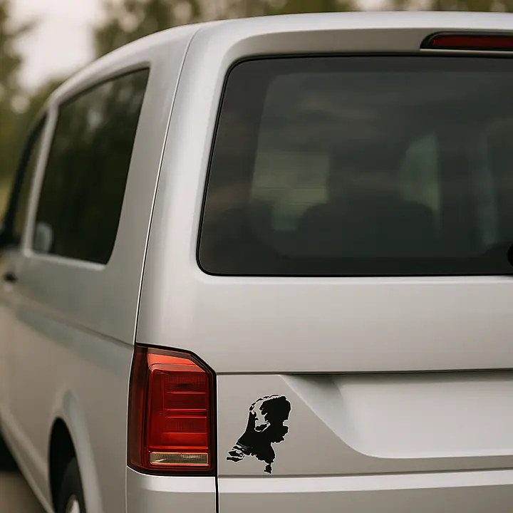 Niederlande Länderumriss-Aufkleber für Auto und Camper - Master