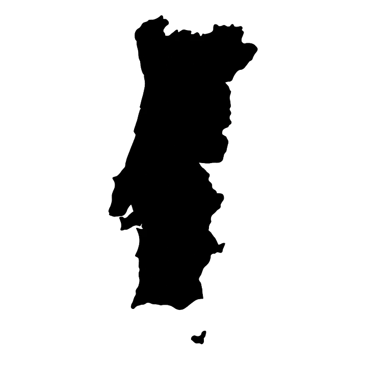 Portugal Country Outline Sticker for Car and Camper - Master