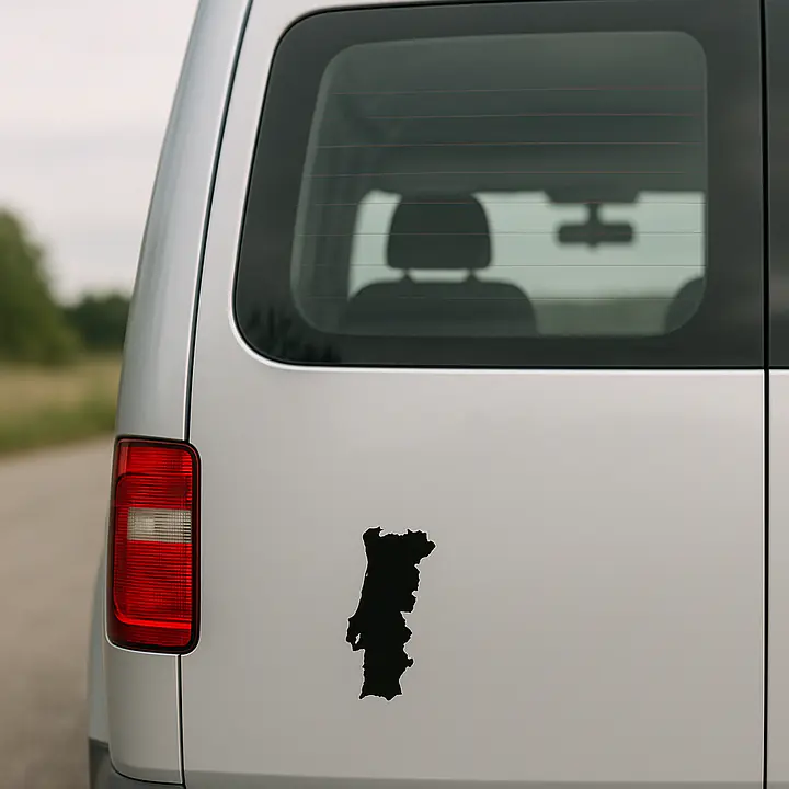 Portugal Country Outline Sticker for Car and Camper - Master