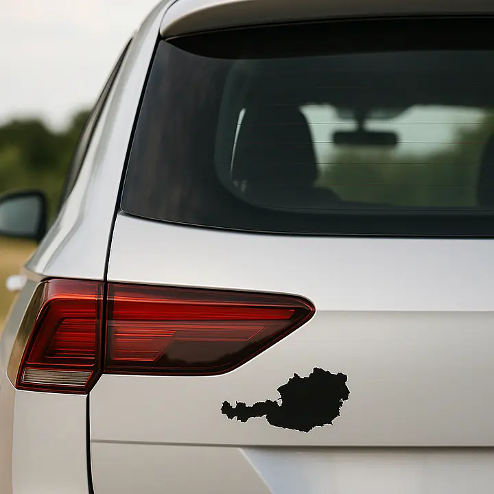 Österreich Länderumriss-Aufkleber für Auto und Camper - Master