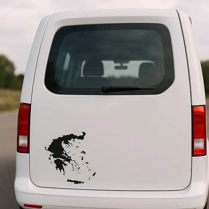 Griechenland Länderumriss-Aufkleber für Auto und Camper - Master