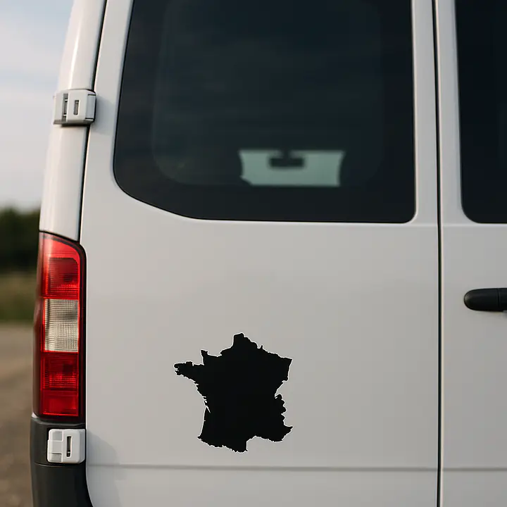 Frankreich Länderumriss-Aufkleber für Auto und Camper - Master