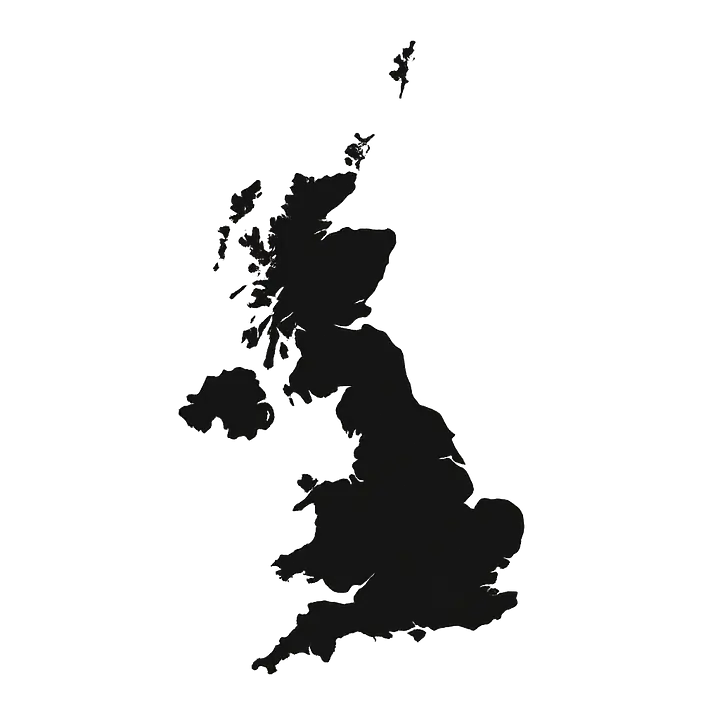 Great Britain Country Outline Sticker for Car and Camper - Master