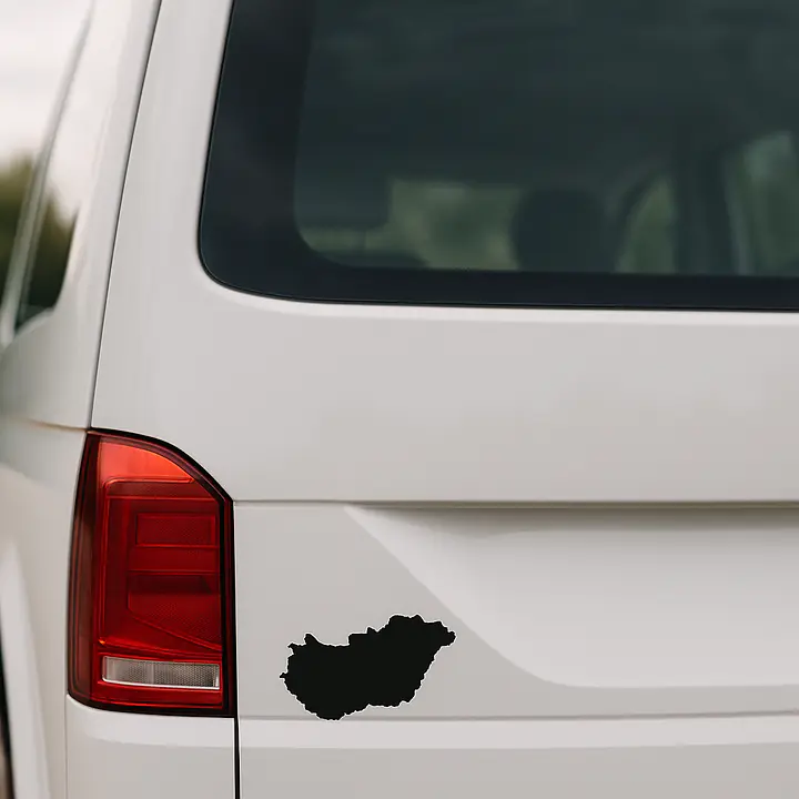 Ungarn Länderumriss-Aufkleber für Auto und Camper - Master
