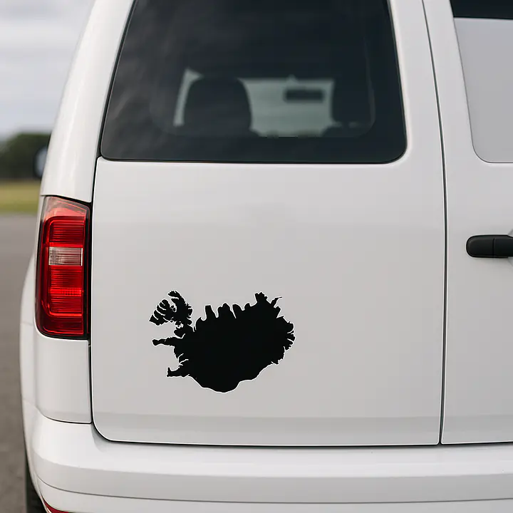 Island Länderumriss-Aufkleber für Auto und Camper - Master