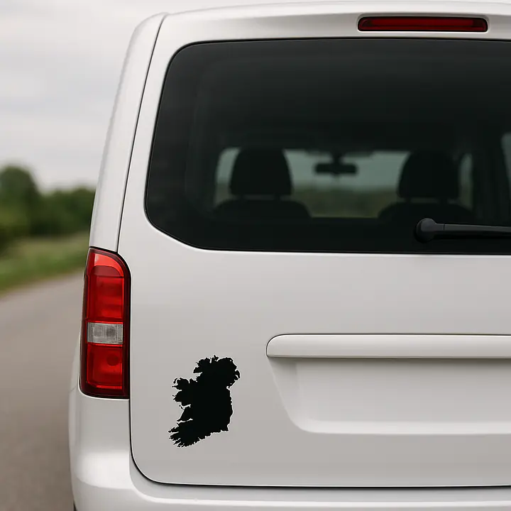 Irland Länderumriss-Aufkleber für Auto und Camper - Master