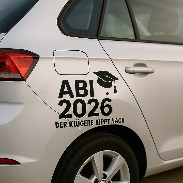 Abi The Smart One Drinks Last Car Sticker - Master