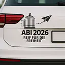 Abi Graduation Car Sticker – Ready for Freedom - Master