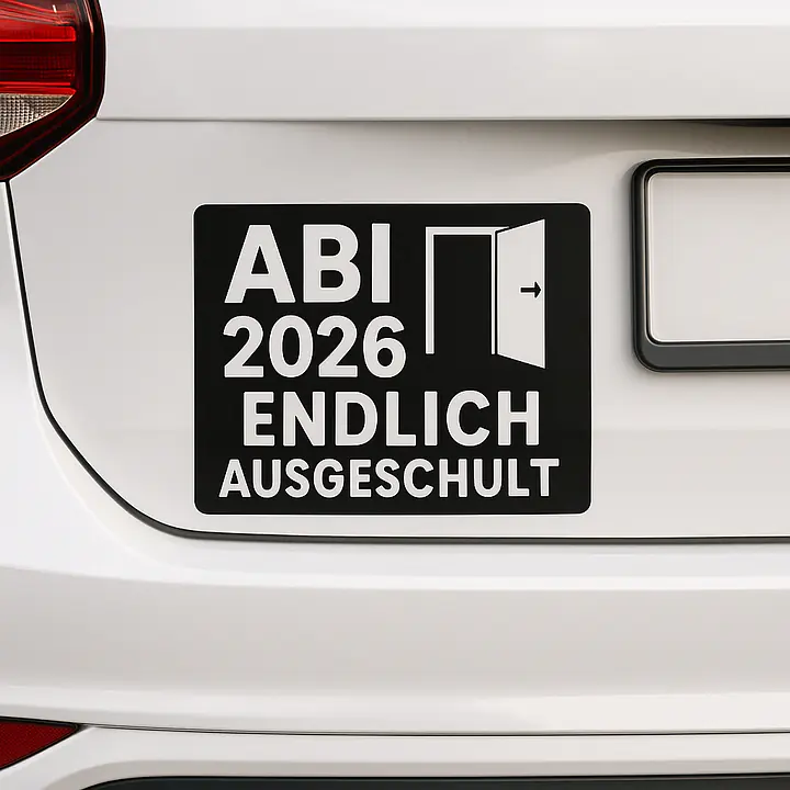 Abi Finally Graduated Car Sticker - Master