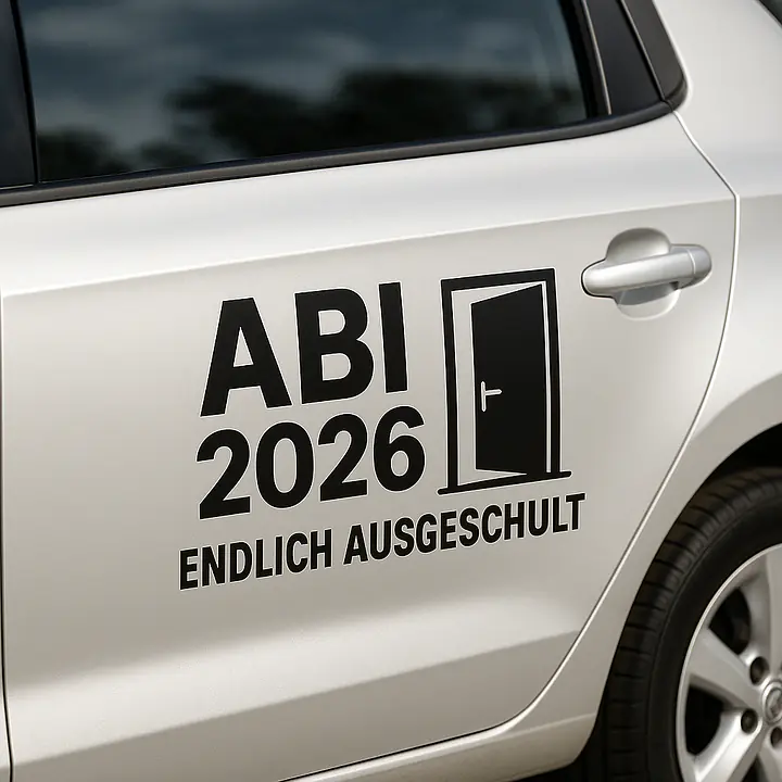 Abi Finally Graduated Car Sticker - Master