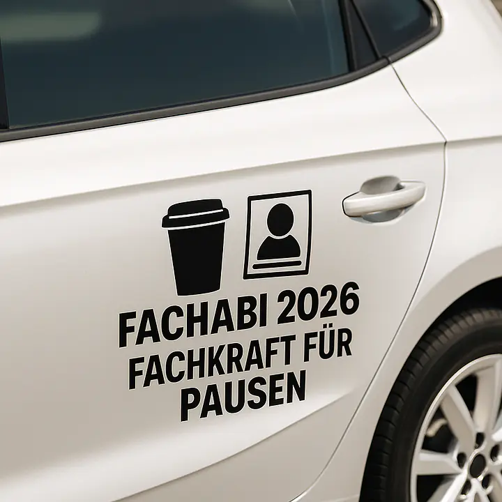 Fachabi Fachkraft für Pausen Autoaufkleber - Master