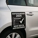 Secondary School Diploma Not Just Present Car Sticker - Master