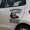 Secondary School Graduation in the Bag Car Sticker - Master