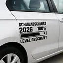 Graduation Level Complete Car Sticker - Master