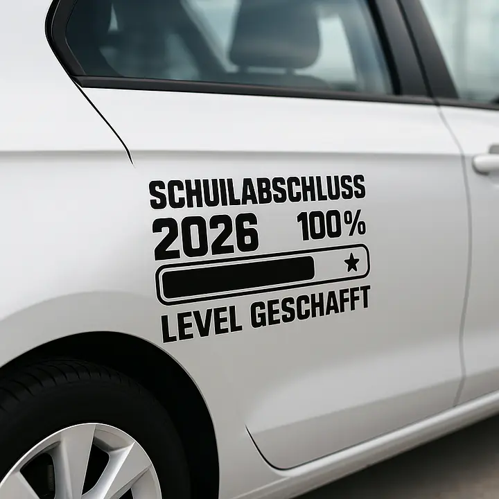 Graduation Level Complete Car Sticker - Master